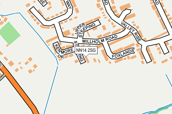 NN14 2SG map - OS OpenMap – Local (Ordnance Survey)