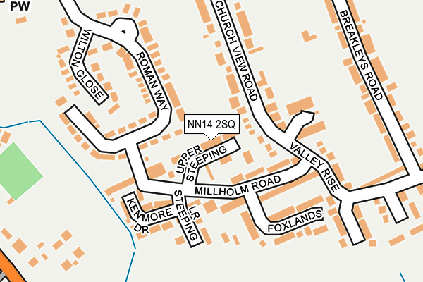 NN14 2SQ map - OS OpenMap – Local (Ordnance Survey)