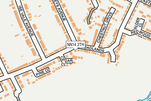 NN14 2TH map - OS OpenMap – Local (Ordnance Survey)