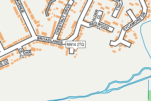 NN14 2TQ map - OS OpenMap – Local (Ordnance Survey)
