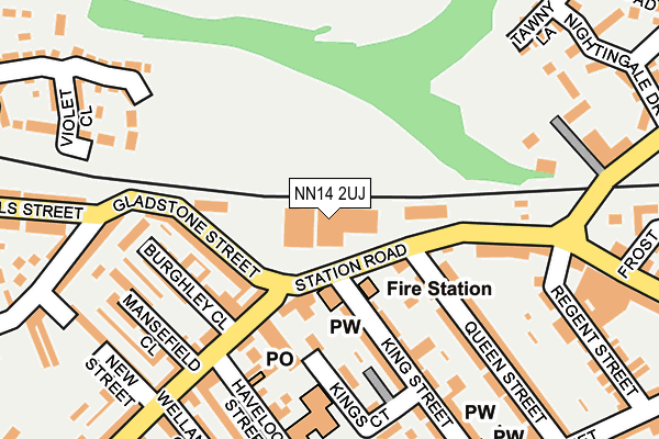 NN14 2UJ map - OS OpenMap – Local (Ordnance Survey)