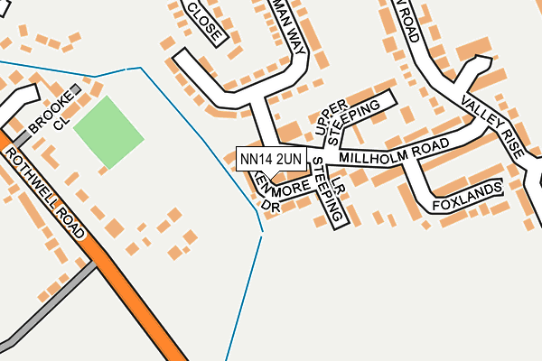 NN14 2UN map - OS OpenMap – Local (Ordnance Survey)