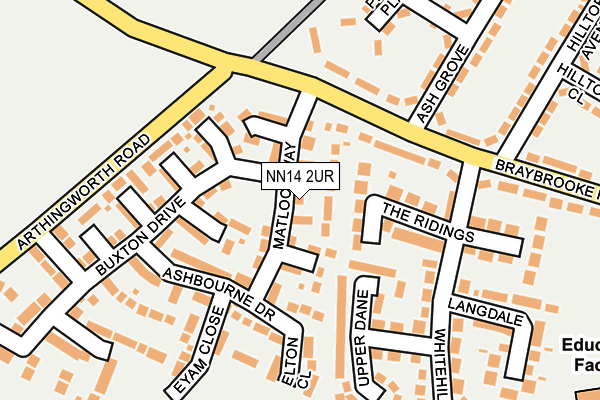 NN14 2UR map - OS OpenMap – Local (Ordnance Survey)