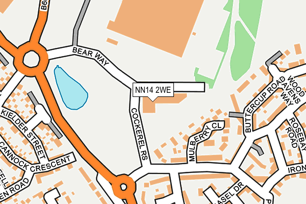 NN14 2WE map - OS OpenMap – Local (Ordnance Survey)