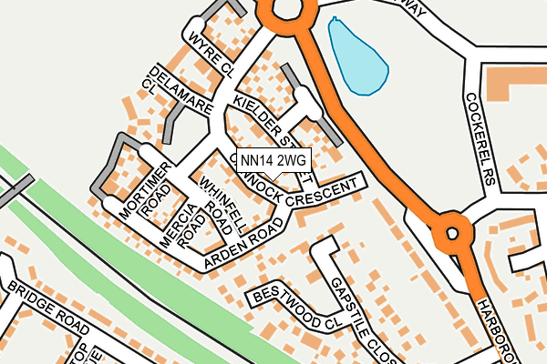 NN14 2WG map - OS OpenMap – Local (Ordnance Survey)