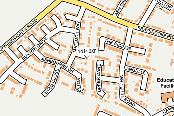 NN14 2XF map - OS OpenMap – Local (Ordnance Survey)