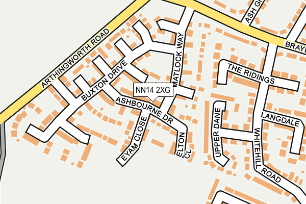 NN14 2XG map - OS OpenMap – Local (Ordnance Survey)