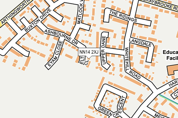 NN14 2XJ map - OS OpenMap – Local (Ordnance Survey)