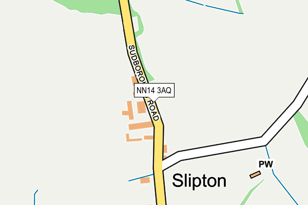 NN14 3AQ map - OS OpenMap – Local (Ordnance Survey)