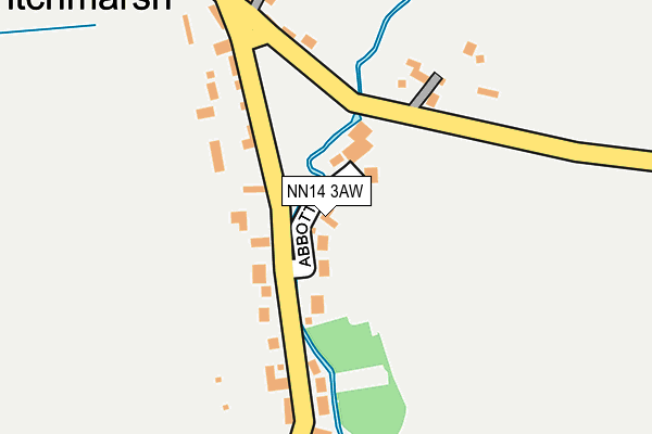 NN14 3AW map - OS OpenMap – Local (Ordnance Survey)