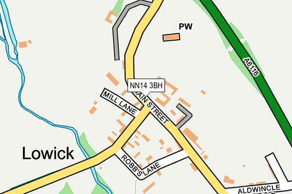 Map of LOWICK VINEYARD LIMITED at local scale