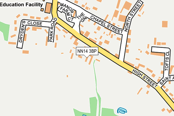 NN14 3BP map - OS OpenMap – Local (Ordnance Survey)