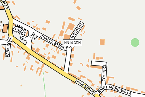 NN14 3DH map - OS OpenMap – Local (Ordnance Survey)