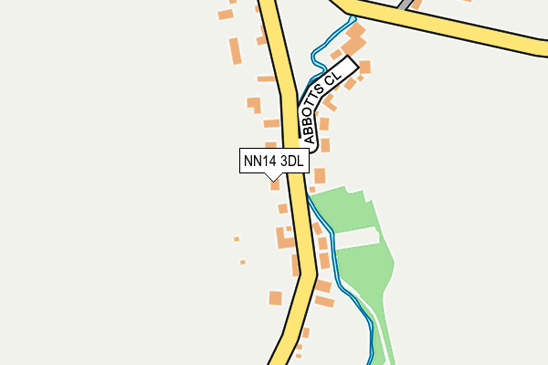 NN14 3DL map - OS OpenMap – Local (Ordnance Survey)