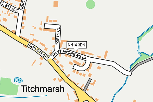 NN14 3DN map - OS OpenMap – Local (Ordnance Survey)