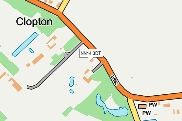 NN14 3DT map - OS OpenMap – Local (Ordnance Survey)