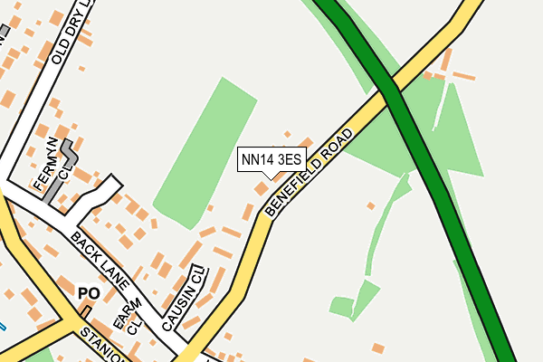 NN14 3ES map - OS OpenMap – Local (Ordnance Survey)