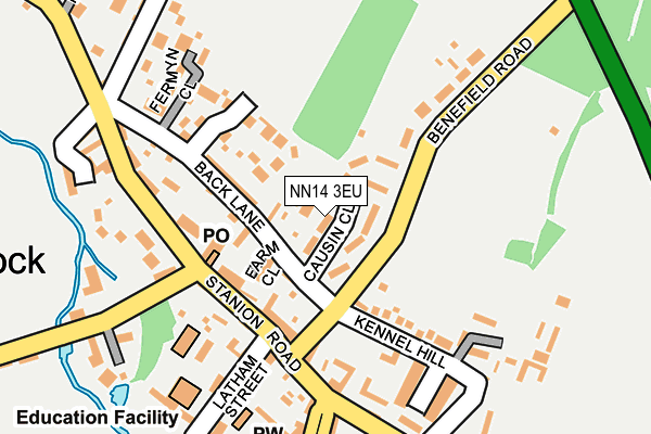 NN14 3EU map - OS OpenMap – Local (Ordnance Survey)