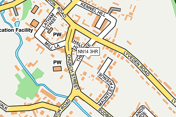 NN14 3HR map - OS OpenMap – Local (Ordnance Survey)