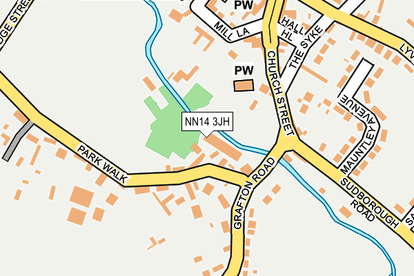NN14 3JH map - OS OpenMap – Local (Ordnance Survey)