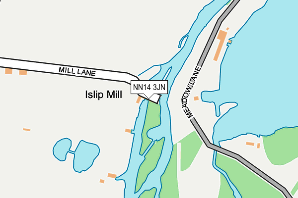 NN14 3JN map - OS OpenMap – Local (Ordnance Survey)