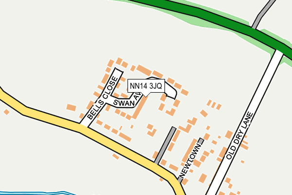NN14 3JQ map - OS OpenMap – Local (Ordnance Survey)