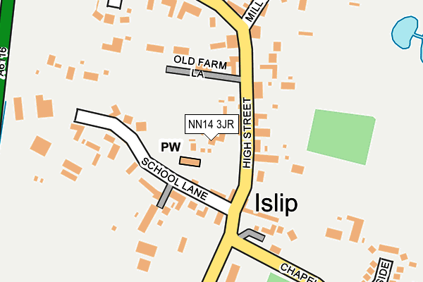 NN14 3JR map - OS OpenMap – Local (Ordnance Survey)