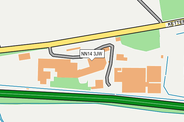 NN14 3JW map - OS OpenMap – Local (Ordnance Survey)