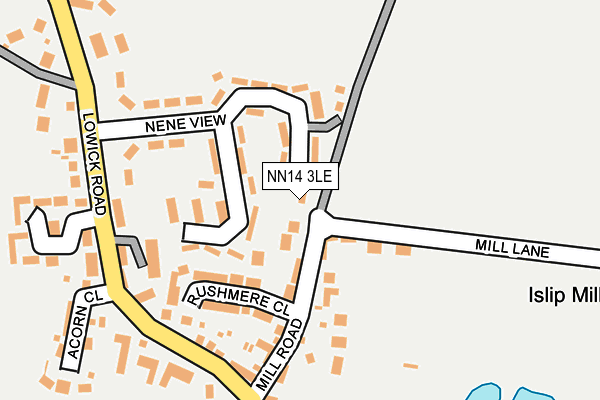 NN14 3LE map - OS OpenMap – Local (Ordnance Survey)
