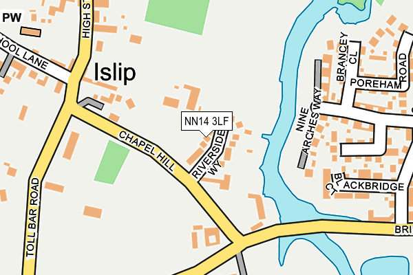 NN14 3LF map - OS OpenMap – Local (Ordnance Survey)