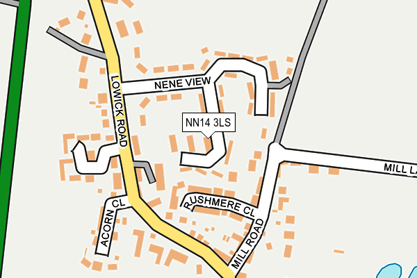 NN14 3LS map - OS OpenMap – Local (Ordnance Survey)