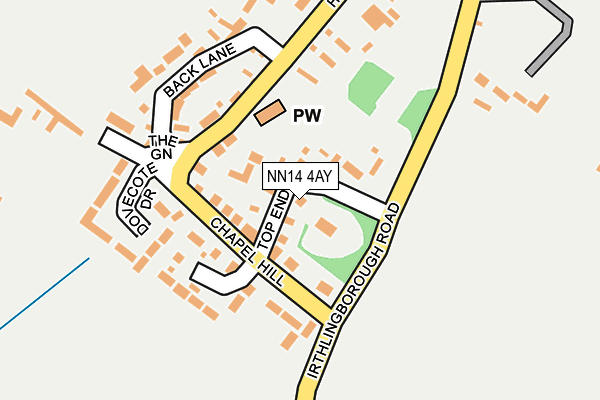 NN14 4AY map - OS OpenMap – Local (Ordnance Survey)