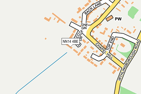 NN14 4BE map - OS OpenMap – Local (Ordnance Survey)