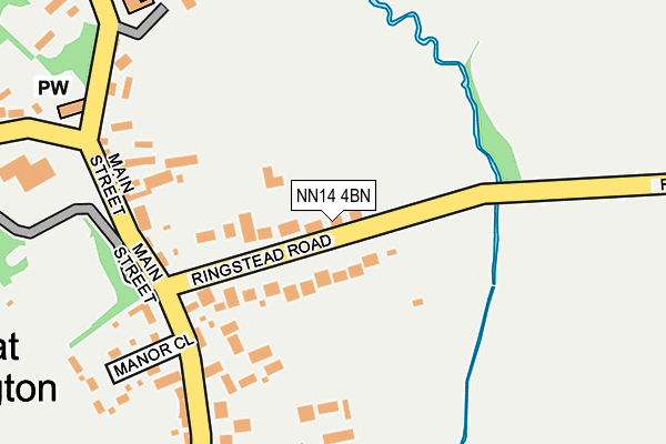 NN14 4BN map - OS OpenMap – Local (Ordnance Survey)