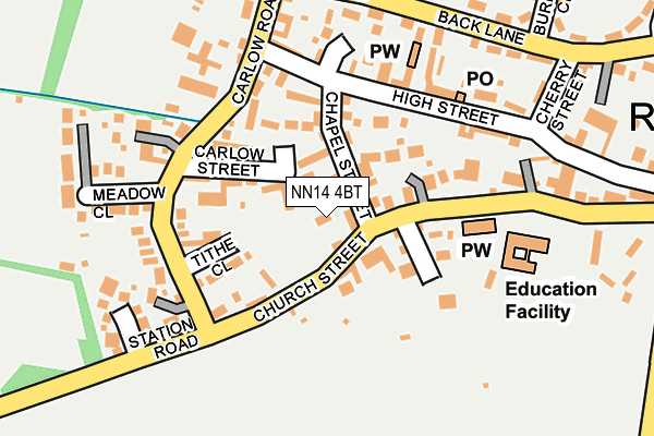 NN14 4BT map - OS OpenMap – Local (Ordnance Survey)