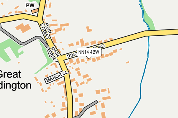 NN14 4BW map - OS OpenMap – Local (Ordnance Survey)