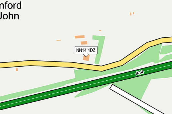 NN14 4DZ map - OS OpenMap – Local (Ordnance Survey)