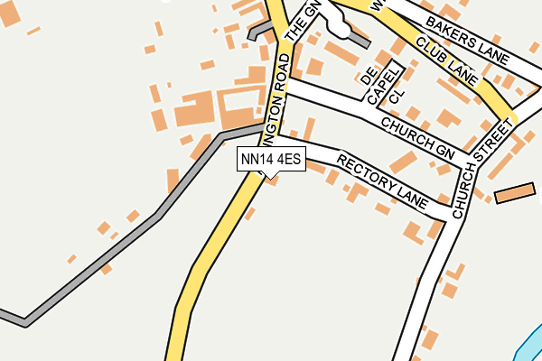 NN14 4ES map - OS OpenMap – Local (Ordnance Survey)