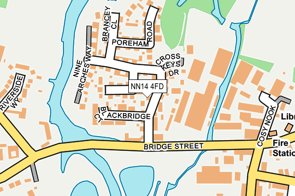 NN14 4FD map - OS OpenMap – Local (Ordnance Survey)