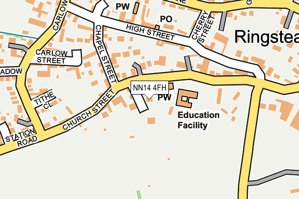 NN14 4FH map - OS OpenMap – Local (Ordnance Survey)