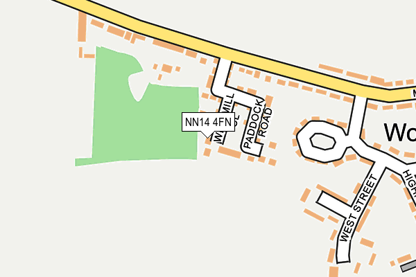 NN14 4FN map - OS OpenMap – Local (Ordnance Survey)