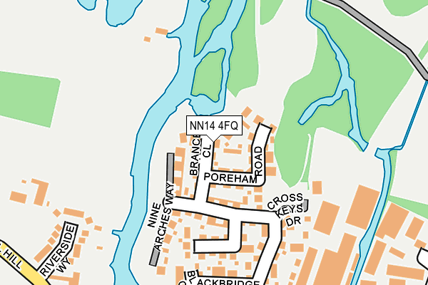 NN14 4FQ map - OS OpenMap – Local (Ordnance Survey)