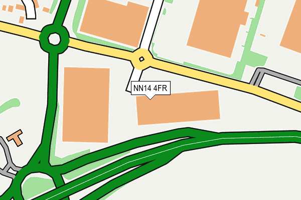 NN14 4FR map - OS OpenMap – Local (Ordnance Survey)