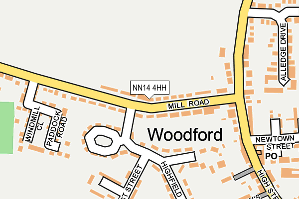 Map of VICTORIA COURT APARTMENTS (WOODFORD) LIMITED at local scale