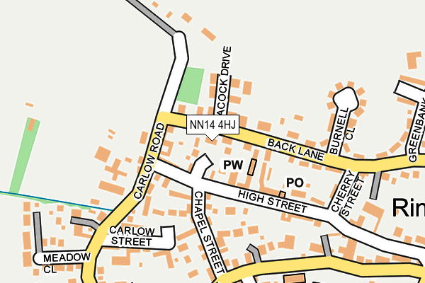 NN14 4HJ map - OS OpenMap – Local (Ordnance Survey)