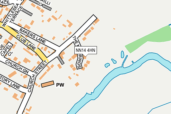 NN14 4HN map - OS OpenMap – Local (Ordnance Survey)