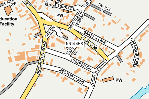 NN14 4HR map - OS OpenMap – Local (Ordnance Survey)