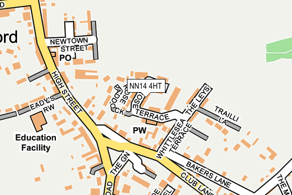 NN14 4HT map - OS OpenMap – Local (Ordnance Survey)