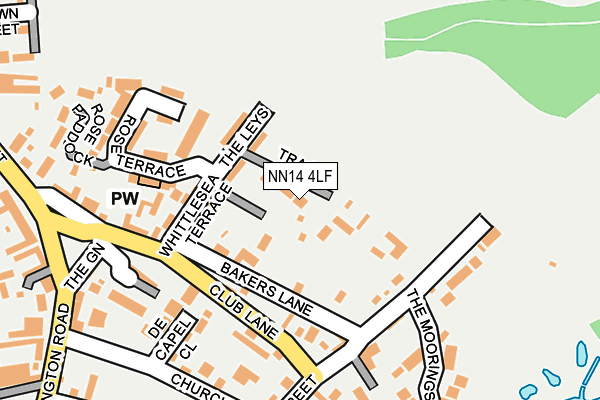 NN14 4LF map - OS OpenMap – Local (Ordnance Survey)