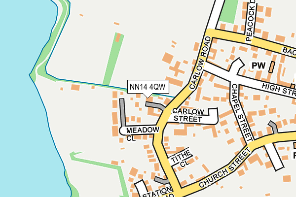 NN14 4QW map - OS OpenMap – Local (Ordnance Survey)